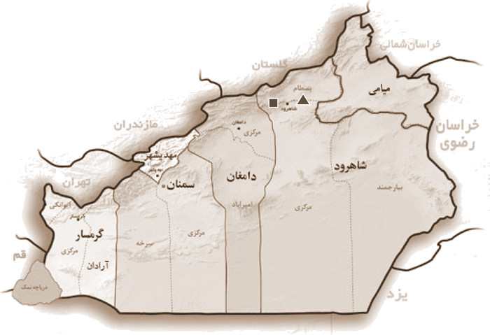 موقعیت جغرافیایی شاهرود